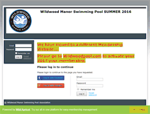 Tablet Screenshot of members.wildwoodpool.com